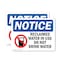 Signmission Reclaimed Water In Use Do Not Sign With Symbol, 5 in W x Rectangle, Vinyl Decal OS-2PACK-NS-D-35-L-17997 - alternate 1